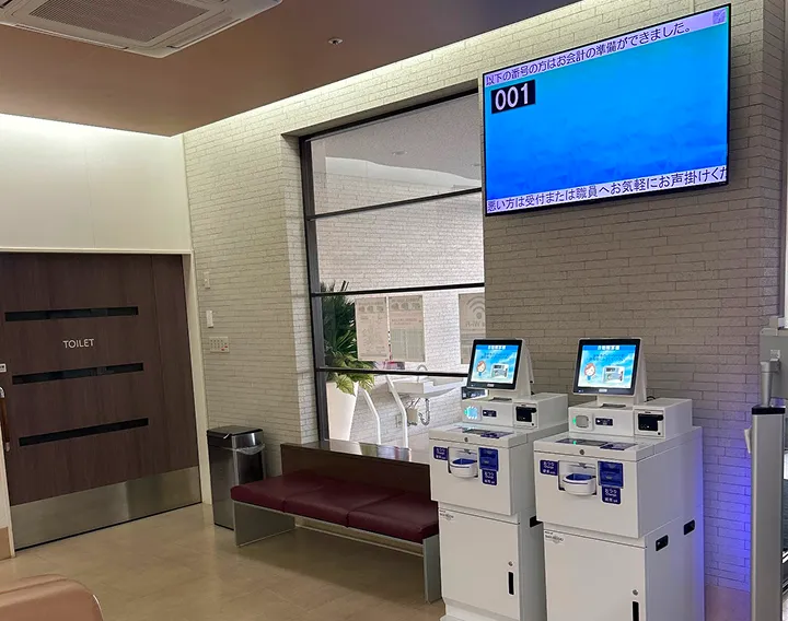 実際に院内に設置されたNo.call