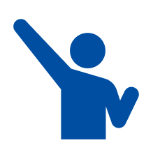 喜んでいる人のアイコン